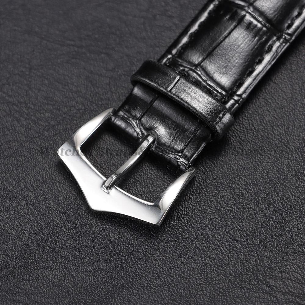Calfskin Crocodile Pattern Lea - Leather Watch Band Men recension och pris