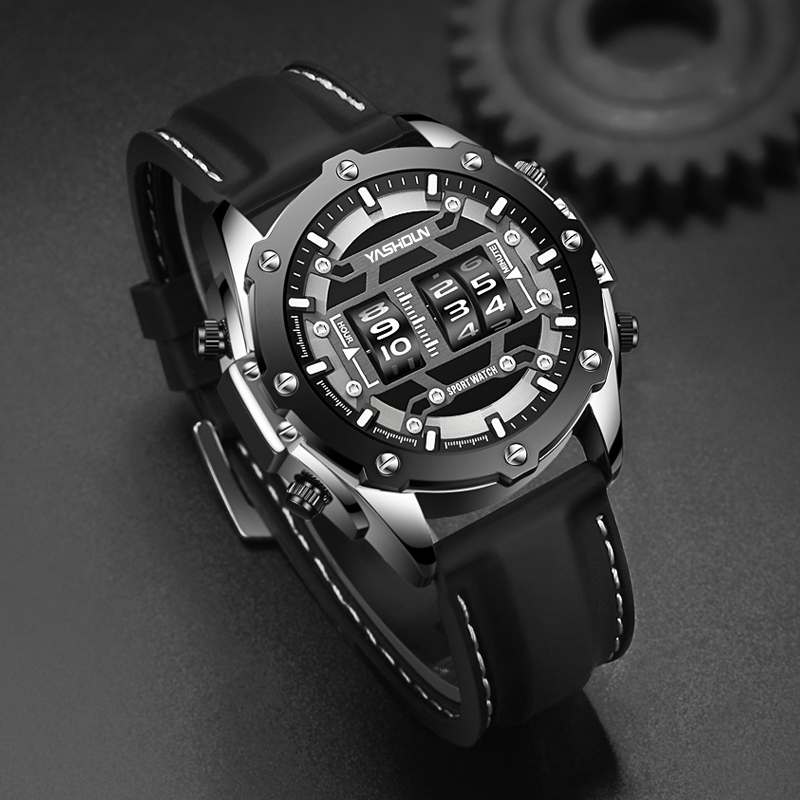 Creative Watche Digital Quartz - Leather Watch Band Men recension och pris