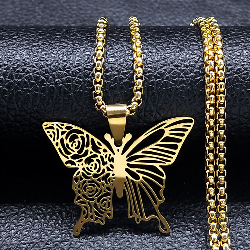 Aesthetic Butterfly Rose Flowe - Butterfly Clasp Deployant recension och pris