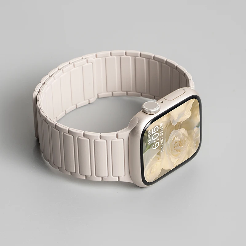 Magnetic Silicone Strap For Ap - Milanese Loop Magnetic recension och pris